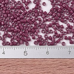 (DB2355) Duracoat Opaque Dyed Plum Berry MIYUKI Delica Beads, Cylinder, Japanese Seed Beads, 11/0, (DB2355) Duracoat Opaque Dyed Plum Berry, 1.3x1.6mm, Hole: 0.8mm, about 20000pcs/bag, 100g/bag