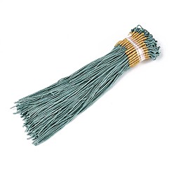 Светлый Морско-зеленый Изготовление петель из нейлонового металлического плетеного шнура, светло-зеленый, 1 мм и 2 мм в диаметре, 157~165 мм длиной