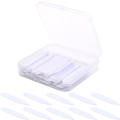 Белый Воротник из ПВХ для рубашки священнослужителя, белый воротник священника, подкладка воротника остается, белые, 50x10x0.5 мм, 150 шт / комплект