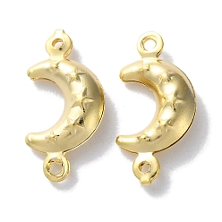 Настоящее золото 24K Подвески из латуни, без кадмия и без свинца, полумесяц со звездой, реальный 24 k позолоченный, 18x9x4 мм, отверстие : 1.2 мм