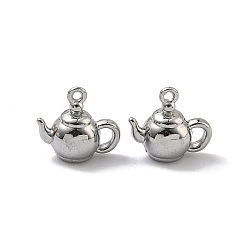 Нержавеющая Сталь Цвет 304 прелести нержавеющей стали, чайник, цвет нержавеющей стали, 12.5x13.5x7.5 мм, отверстие : 1.2 мм