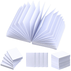 Белый Декорации в виде миниатюрных бумажных книг, аксессуары для оформления микроландшафта, белые, 21.5x15.5x3.5 мм, 50 шт