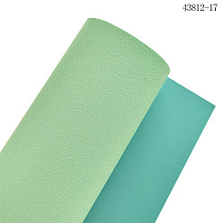 Бирюза Двухцветная искусственная кожа pu ткань, для поделок ремесел, прямоугольные, бирюзовые, 1350x300x1.7 мм