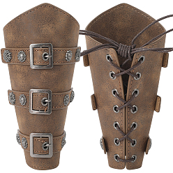 Верблюжий Браслеты-манжеты из искусственной кожи, регулируемый браслет-защита на запястье, верблюжие, 19.3x23.5x0.25 см