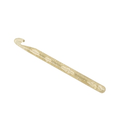 Light Khaki ABS Plastic Crochet Hooks Needles, for Braiding Crochet Sewing Tools, Light Khaki, 170x12mm