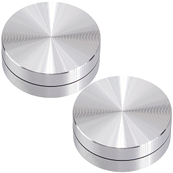 Платина 2шт. алюминиевый поворотный стол-поднос, подставка для выпечки торта, вращающийся столик, платина, 29.5x11 мм