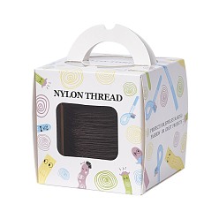 Кокосово-Коричневый Нейлоновая нить с одной нейлоновой нити внутри, сильнее, чем nwir-r006- серии, кокосового коричневый, 1.5 мм, около 120.29 ярдов (110 м) / рулон