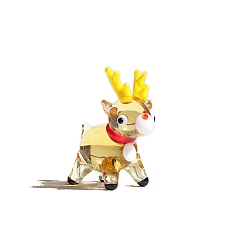 Желтый Олени, украшения для витрины лэмпворк, для украшения дома, олень, 30 мм