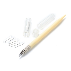 Светлый Золото-желтый Инструменты для резьбы по металлу и пластику, нож для лепки по металлу, для резьбы по дереву / альбом для вырезок своими руками / товары для рукоделия, светлый золотарник желтый, 16x1.15 см