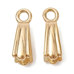 Настоящее золото 18K Ионное покрытие (ip) 304 скобы ледоруба из нержавеющей стали, конус, реальный 18 k позолоченный, 14.5x4.8 мм, отверстие : 2 мм, штифты : 0.8 мм