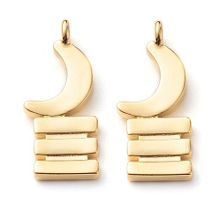 Настоящее золото 18K Латунные подвески, долговечный, адинкра символы акобен, реальный 18 k позолоченный, 18.5x8x1.3 мм, отверстие : 1.5 мм