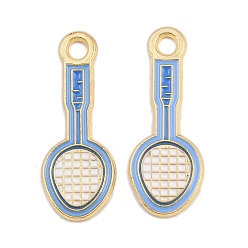 Золотой Подвески из эмали и сплава, без кадмия и без свинца, спортивные темы, золотые, 30.5x11.5x1.5 мм, отверстие : 2.5 мм