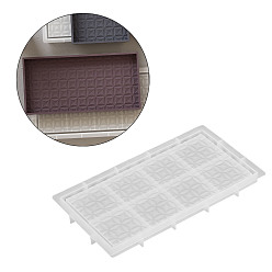 Rectangle Силиконовые формы для обеденной тарелки, формы для отливки смолы, для уф-смолы, изготовление изделий из эпоксидной смолы, прямоугольные, 260x140x16 мм, внутренний диаметр: 54x54 мм