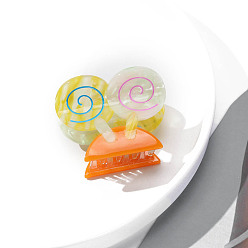 Бледно-Зеленый Заколки для волос в форме когтей из ацетата целлюлозы (смола), аксессуары для волос для девочек и женщин, бледно-зеленый, 60x48 мм