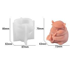 Олень Рождественская тема diy силиконовые формы для свечей, для изготовления свечей, олень, 87x82x88 мм