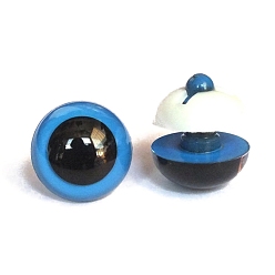 Темно-Голубой Abs пластиковые глаза куклы, Чучела игрушечных глаз, безопасные глаза, с распоркой, полукруглый, глубокое синее небо, 10 мм