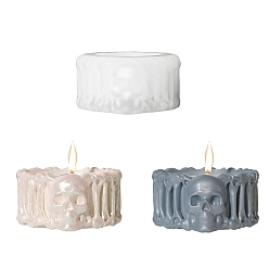 Белый Силиконовые формы, череп, белые, 84x75x38.5 мм