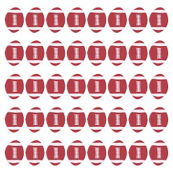 Rugby 160 бусины из полимерной глины ручной работы., спортивные товары, регби, Индийская красная, 11.5x7x4 мм, отверстие : 1.8 мм