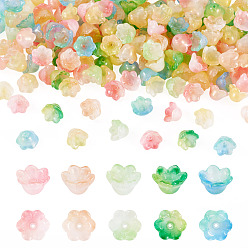 (52) Непрозрачная лаванда 200шт. прозрачные колпачки для стеклянных бусин, с блеском порошок, разноцветные, 12x8 мм, отверстие : 1.4 мм, 1250 шт / 1000 г