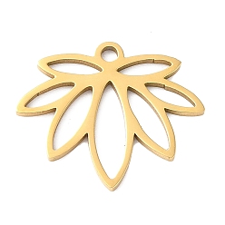 Лист 304 подвески из нержавеющей стали, лазерная резка, реальный 18 k позолоченный, лист, 15x17.5x1 мм, отверстие : 1 мм