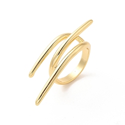 Настоящее золото 18K Открытые манжеты из латунной проволоки, без кадмия и без свинца, реальный 18 k позолоченный, размер США 8 1/2 (18.5 мм)