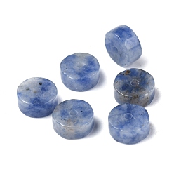 Blue Spot Jasper Natural Blue Spot Jasper Beads Strands, Heishi Beads, Flat Round/Disc, 6x3mm, Hole: 1mm, about 119~131pcs/strand, 14.76~15.74 inch(37.5~40cm)