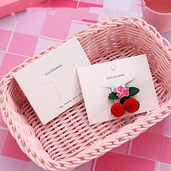 Белый Карты дисплея скрепки для волос, заколки для волос украшения аксессуары для волос, белые, 10x6 см