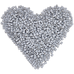 Серый 1000шт PE DIY плавкие бусины плавкие бусины сменные стержни, трубка, серые, 5x5 мм, отверстие : 3 мм