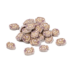 Fish Handmade Polymer Clay Cabochons, Fish, 7~9x9~9~10.5x1.5mm
