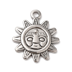 Солнце 304 подвески из нержавеющей стали, цвет нержавеющей стали, солнце, 22x19x2 мм, отверстие : 2 мм