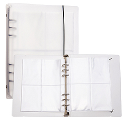 Прозрачный Обложки для папок из полипропилена, прямоугольные, держатель для карт из полипропилена, прозрачные, 230x185x25 мм