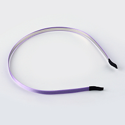 Лиловый Аксессуары для волос железные полосы волос, с Grosgrain ленты, сирень, 126.5 мм