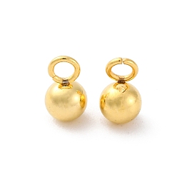 Настоящее золото 18K 201 прелести нержавеющей стали, шарм, реальный 18 k позолоченный, 8x5 мм, отверстие: 1.80 мм
