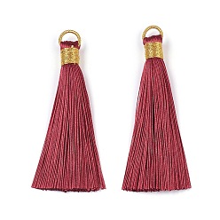 Темно-Красный Полиэстер кисточка большие подвесные украшения, темно-красный, 83 мм, отверстие : 8x6.5 мм