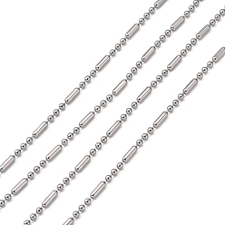 Нержавеющая Сталь Цвет Устойчивы к потускнению 304 шариковые цепи из нержавеющей стали, декоративный шар цепь из бисера, цвет нержавеющей стали, 1.5 мм