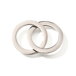 Нержавеющая Сталь Цвет 304 нержавеющей стали связывающий кольца, кольцо, цвет нержавеющей стали, 37 мм, отверстие : 16 мм