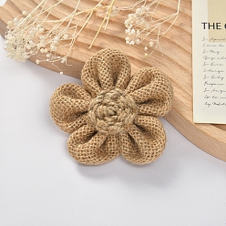 Flower Burlap Ornament Accessories, Flower, 80mm
