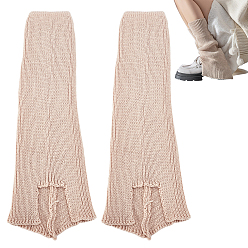 Светло-коричневый Носки из акрилового волокна, длинные сапоги, чехлы для ног для женщин, загар, 410x153x3.5 мм