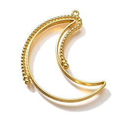 Золотой Подвесные подвески из сплава, для diy уф смолы, эпоксидная смола, без кадмия, без никеля и без свинца, луна, золотые, 45x39x3.5 мм, отверстие : 1.2 мм