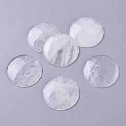 Хрусталь Природных драгоценных камней кабошон, плоско-круглые, 37x4 мм