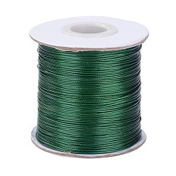 Green Waxed Polyester Cord, Bead Cord, Green, 0.5mm, about 169.51~174.98 Yards(155~160m)/Roll