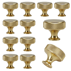 Золотой 12Ручка для ящика из алюминиевого сплава, с винтом, ручки шкафа, плоская круглая ручка для ящика, для дома, кабинет, шкаф и комод, золотые, 16~30x26 мм