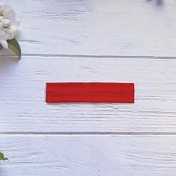 Красный Повязки для волос из молочного шелка, мягкая толстая повязка на голову, красные, 200x50 мм