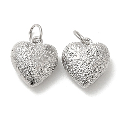 Платина Стойки обшивки латунные прелести, с целью перехода в кольце, без кадмия и без свинца, долговечный, очаровательное сердечко, , платина, 13x11x5.5 мм, отверстие : 3.8 мм