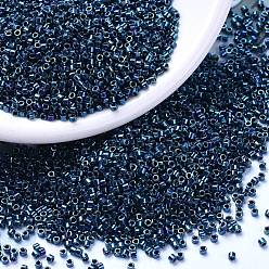 (DB1005) Металлический Королевский Пурпурный Золотой Ирис Бусины miyuki delica, цилиндр, японский бисер, 11/0, (дб 1005) металлик королевский фиолетовый золотой ирис, 1.3x1.6 мм, отверстия: 0.8 мм, около 10000 шт / мешок, 50 г / мешок