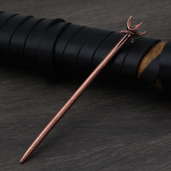 Красная Медь Легированные Палочки для Волос, аксессуары для волос для женщин, Красная медь, 145 мм