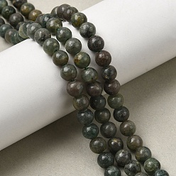 Апатит Естественный зеленый апатит бисер нити, круглые, 6~7 мм, отверстие : 0.7 мм, около 61~66 шт / нитка, 14.84''~15.94'' (37.7~40.5 см)