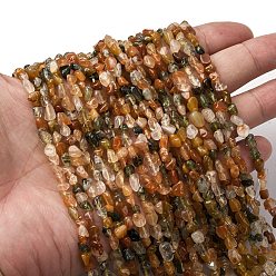 Натуральный Агат Природный агат бисер нитей, самородки, 5~9x4~6x3~4.5 мм, отверстие : 0.7 мм, около 75~89 шт / нитка, 15.35'' (39 см) ~ 15.94'' (40.5 см)