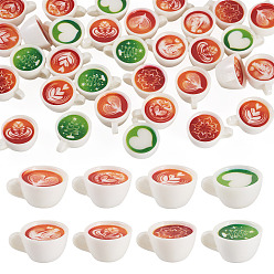 Mixed Shapes 32 шт. 8 цветная непрозрачная смола для украшения кофейных чашек, аксессуары для кукольного домика, разнообразные, 12x23 мм, 4 шт / цвет