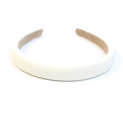 Белый Однотонная повязка для волос из ткани, простые аксессуары для волос для девочки, белые, 140x130x20 мм